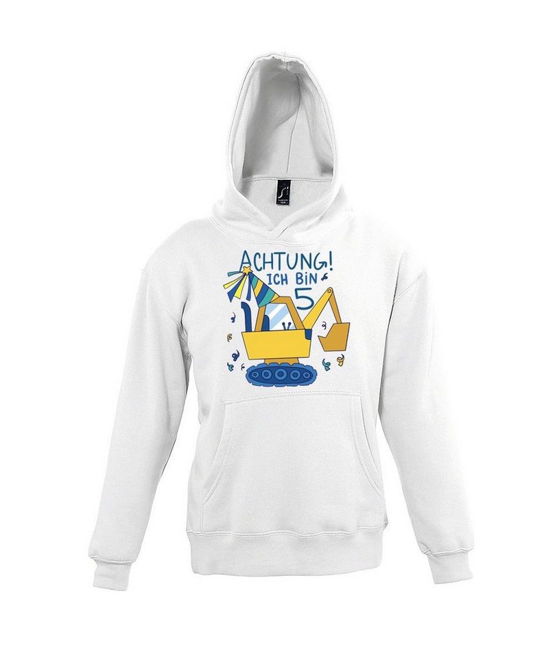 Youth Designz Kapuzenpullover ACHTUNG ICH BIN 5 Kinder Hoodie mit lustigem Frontprint von Youth Designz