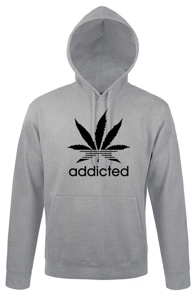 Youth Designz Kapuzenpullover Addicted Herren Hoodie Pullover mit lustigem Spruch Print von Youth Designz
