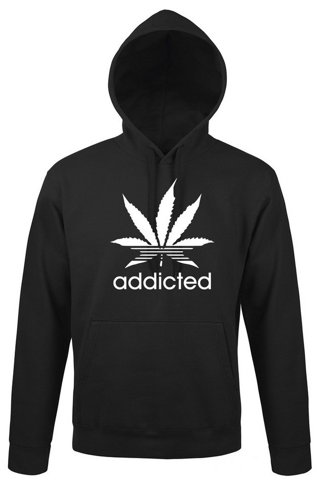 Youth Designz Kapuzenpullover Addicted Herren Hoodie Pullover mit lustigem Spruch Print von Youth Designz