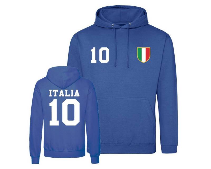 Youth Designz Kapuzenpullover Italien Herren Hoodie Pullover im Fußball Trikot Look mit trendigem Frontprint von Youth Designz