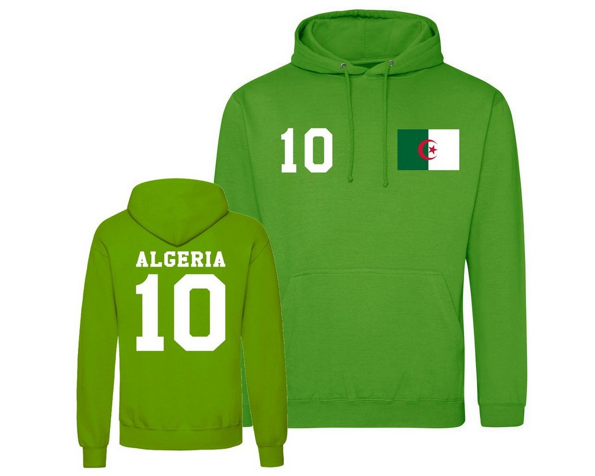 Youth Designz Kapuzenpullover Algerien Herren Hoodie im Fußball Trikot" Look mit trendigem Frontprint" von Youth Designz