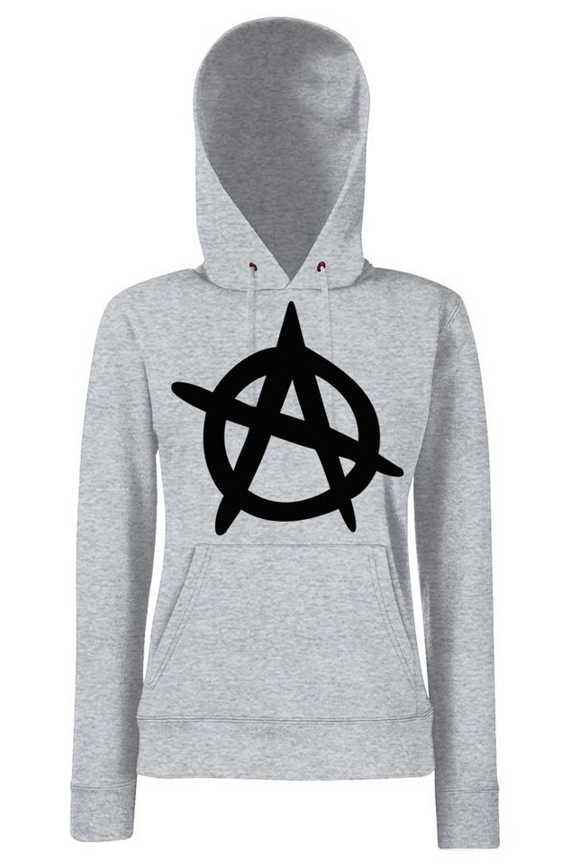 Youth Designz Kapuzenpullover Anarchy Damen Hoodie Pullover mit trendigem Frontprint von Youth Designz