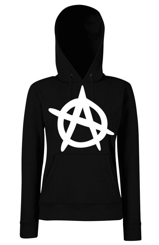 Youth Designz Kapuzenpullover Anarchy Damen Hoodie Pullover mit trendigem Frontprint von Youth Designz