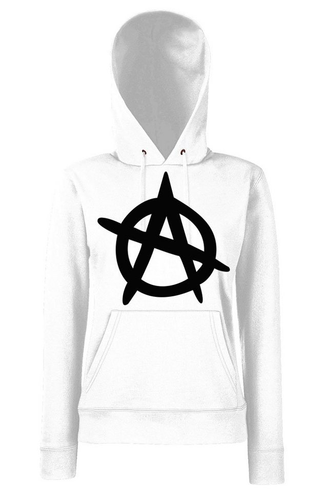 Youth Designz Kapuzenpullover Anarchy Damen Hoodie Pullover mit trendigem Frontprint von Youth Designz