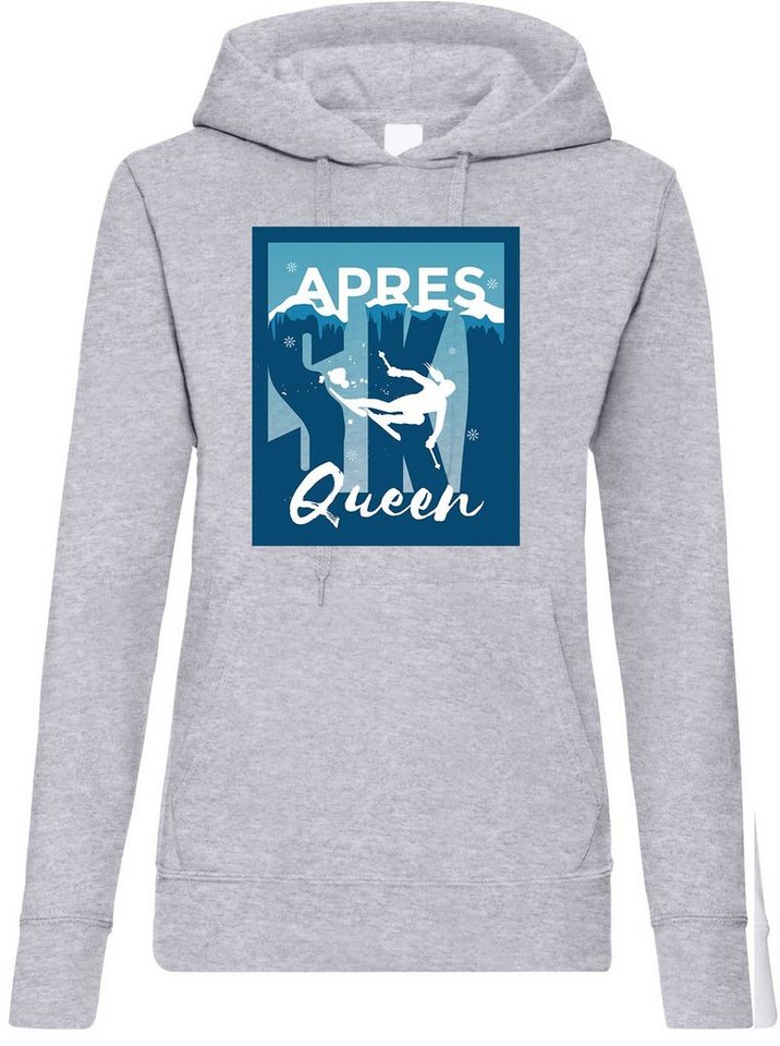 Youth Designz Kapuzenpullover Apres Ski Queen Damen Hoodie Pullover mit trendigem Frontprint von Youth Designz