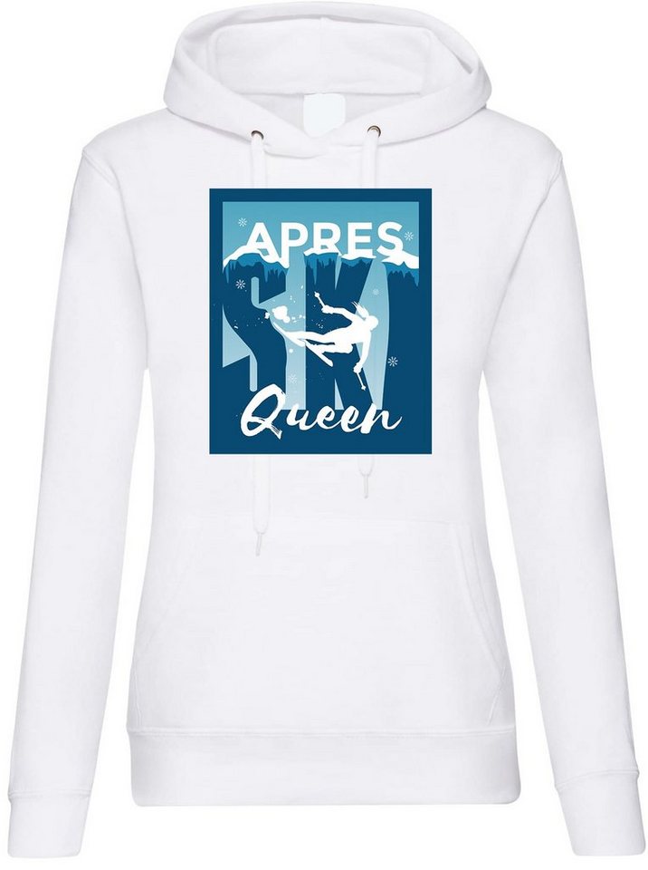 Youth Designz Kapuzenpullover Apres Ski Queen Damen Hoodie Pullover mit trendigem Frontprint von Youth Designz