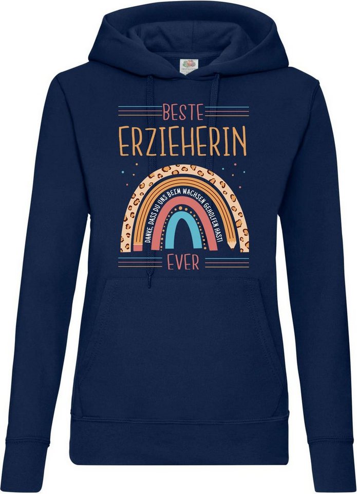 Youth Designz Kapuzenpullover BESTE ERZIEHERIN EVER Damen Hoodie Pullover mit liebem Frontdruck Youth Designz Kapuzenpullover BESTE ERZIEHERIN EVER Damen Hoodie Pullover mit liebem Frontdruck von Youth Designz