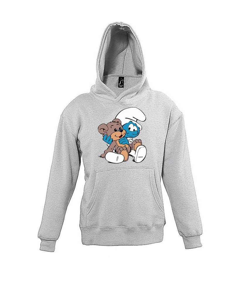 Youth Designz Kapuzenpullover Baby Schlumpf Kinder Hoodie Pullover für Jungen und Mädchen mit modischem Print von Youth Designz