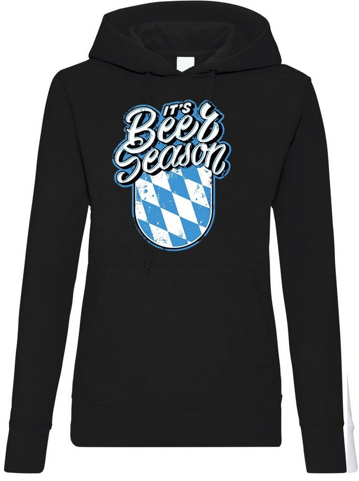 Youth Designz Kapuzenpullover Bayern Bier Season Damen Hoodie Pullover mit trendigem Frontprint von Youth Designz