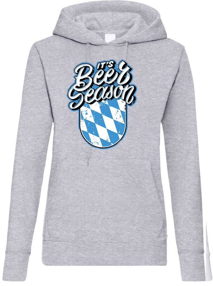 Youth Designz Kapuzenpullover Bayern Bier Season Damen Hoodie Pullover mit trendigem Frontprint von Youth Designz