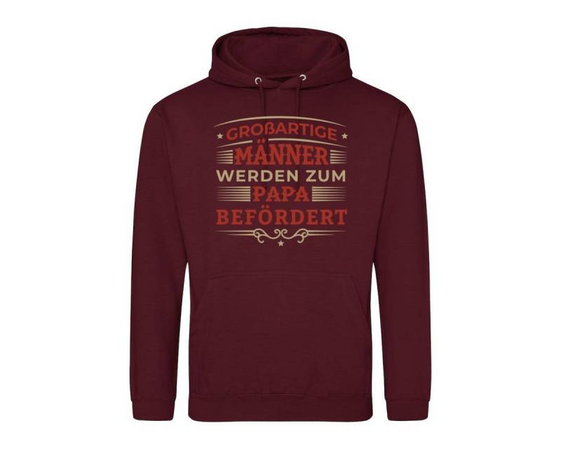Youth Designz Kapuzenpullover Beförderung Zum Papa Herren Hoodie Pullover mit trendigem Frontprint von Youth Designz