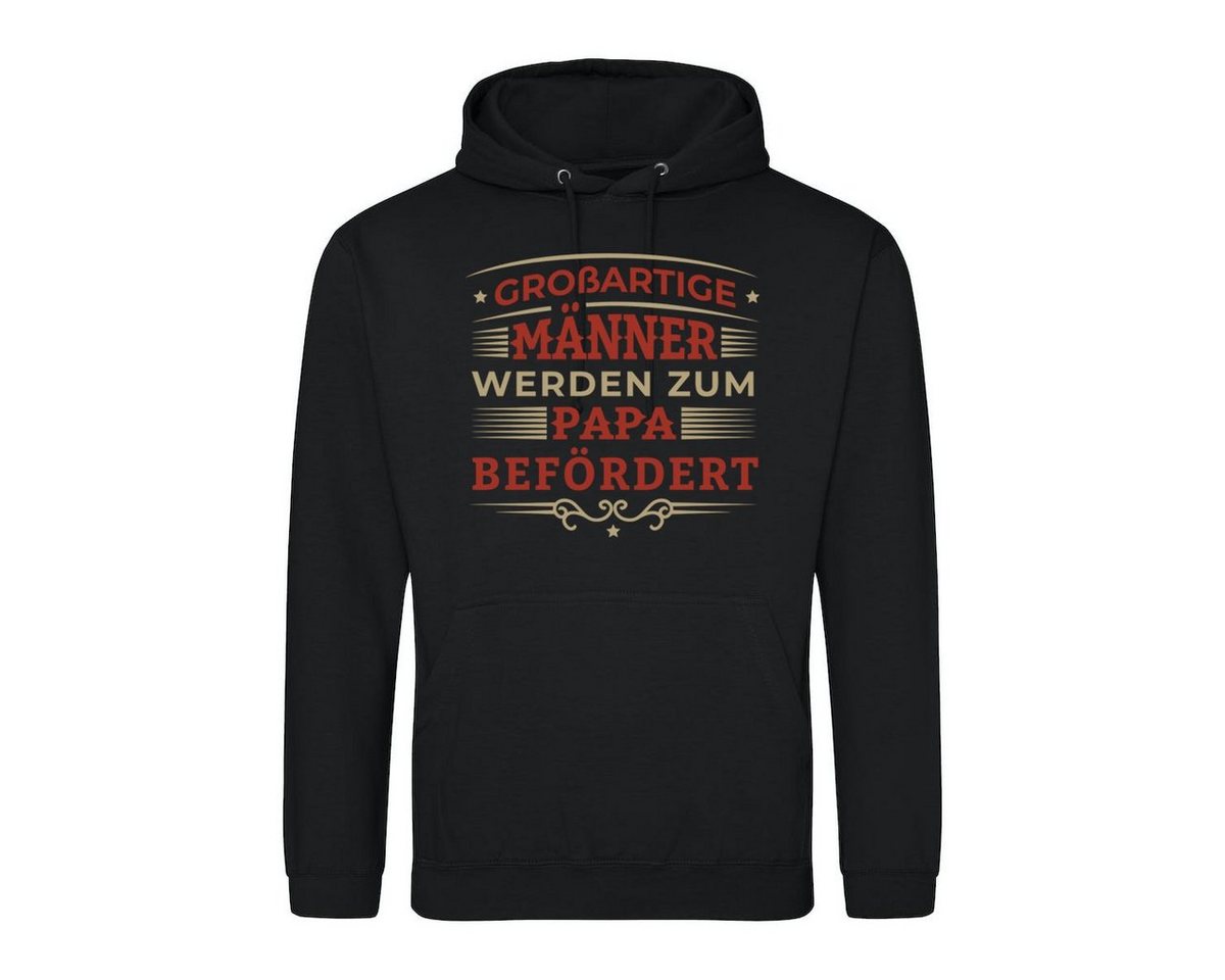 Youth Designz Kapuzenpullover Beförderung Zum Papa Herren Hoodie Pullover mit trendigem Frontprint von Youth Designz