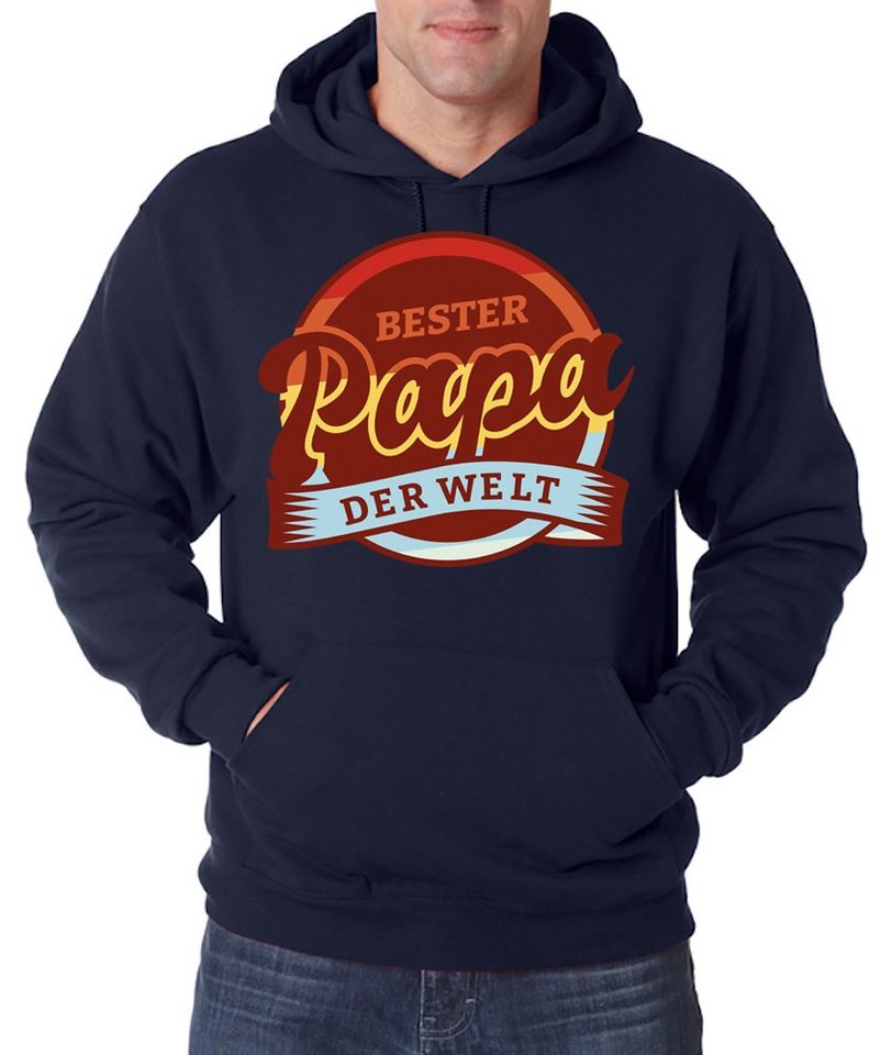 Youth Designz Kapuzenpullover Bester Papa der Welt Herren Hoodie Pullover mit Trendigem Dad Spruch von Youth Designz