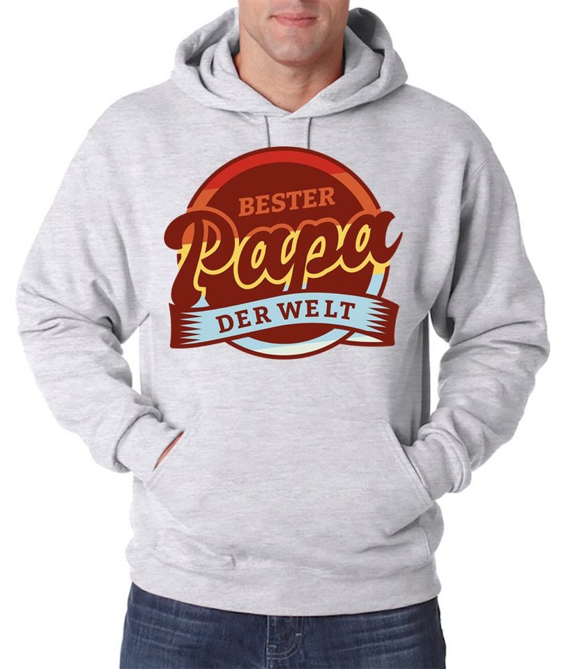 Youth Designz Kapuzenpullover Bester Papa der Welt Herren Hoodie Pullover mit Trendigem Dad Spruch von Youth Designz