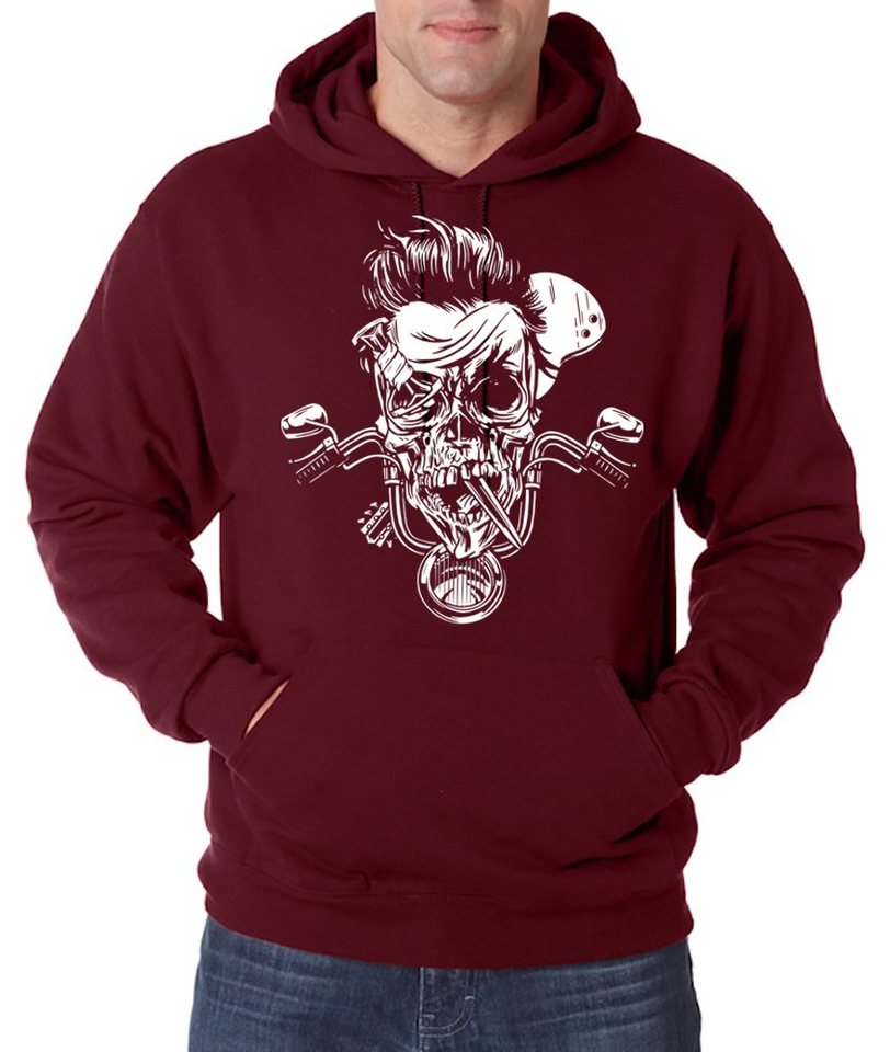 Youth Designz Kapuzenpullover Biker Skull Zombie Herren Hoodie Pullover mit trendigem Frontprint Youth Designz Kapuzenpullover Biker Skull Zombie Herren Hoodie Pullover mit trendigem Frontprint von Youth Designz