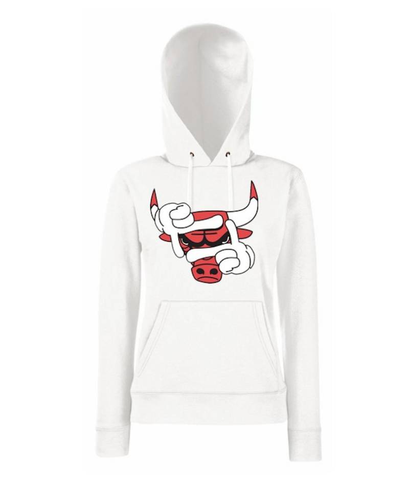Youth Designz Kapuzenpullover Bulls Damen Hoodie Pullover mit modischem Sport Logo von Youth Designz