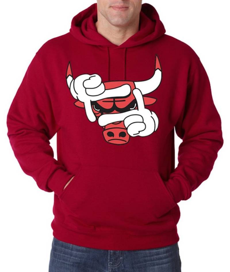Youth Designz Kapuzenpullover Bulls Herren Hoodie Pullover mit modischem Print von Youth Designz
