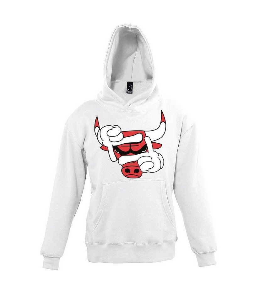 Youth Designz Kapuzenpullover Bulls Hoodie Pullover für Jungen und Mädchen mit modischem Frontprint von Youth Designz