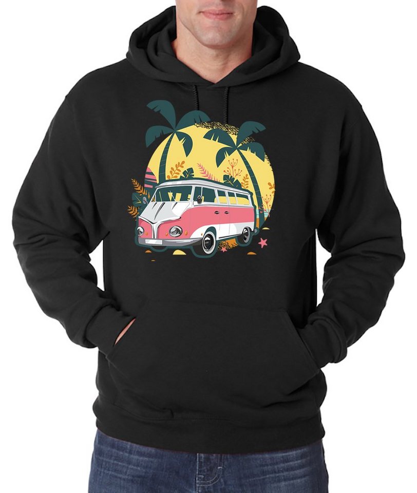 Youth Designz Kapuzenpullover Bully Bus Urlaub Herren Hoodie Pullover mit trendigem Frontprint von Youth Designz