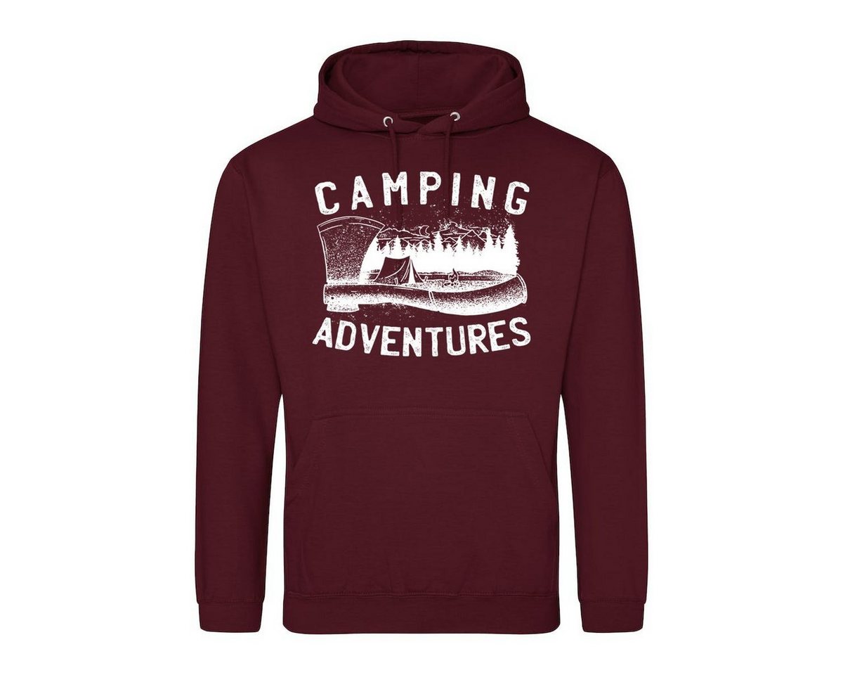 Youth Designz Kapuzenpullover Camping Adventures Herren Hoodie Pullover mit trendigem Frontprint Youth Designz Kapuzenpullover Camping Adventures Herren Hoodie Pullover mit trendigem Frontprint von Youth Designz