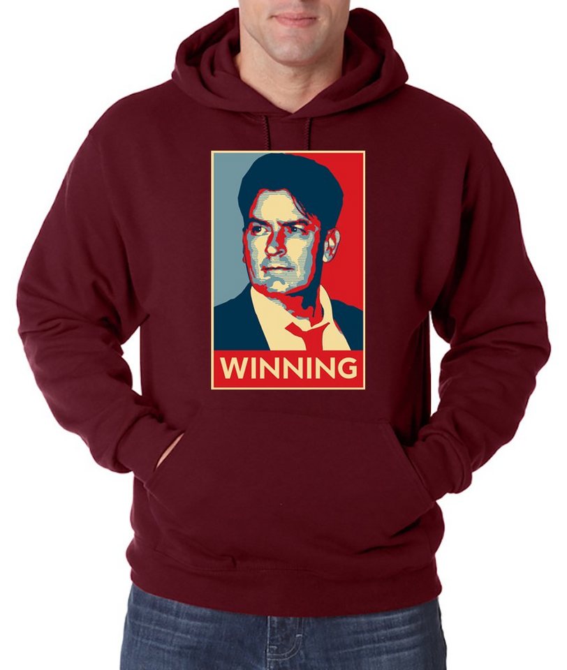 Youth Designz Kapuzenpullover Charlie Winning Herren Hoodie Pullover mit lustigem Print Youth Designz Kapuzenpullover Charlie Winning Herren Hoodie Pullover mit lustigem Print von Youth Designz