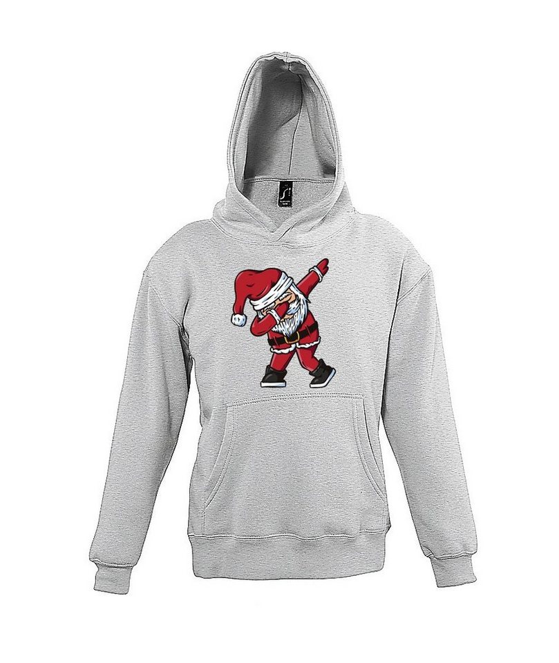 Youth Designz Kapuzenpullover Dabbing Santa Kinder Unisex Hoodie Pullover mit trendigem Frontprint von Youth Designz