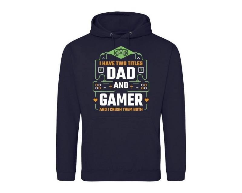 Youth Designz Kapuzenpullover Dad & Gamer Herren Hoodie Pullover mit trendigem Frontprint von Youth Designz