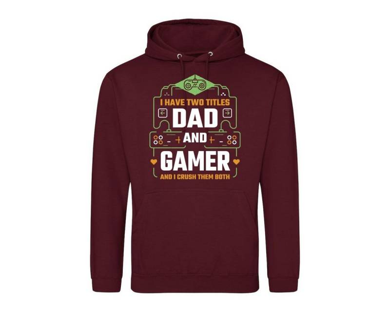 Youth Designz Kapuzenpullover Dad & Gamer Herren Hoodie Pullover mit trendigem Frontprint von Youth Designz