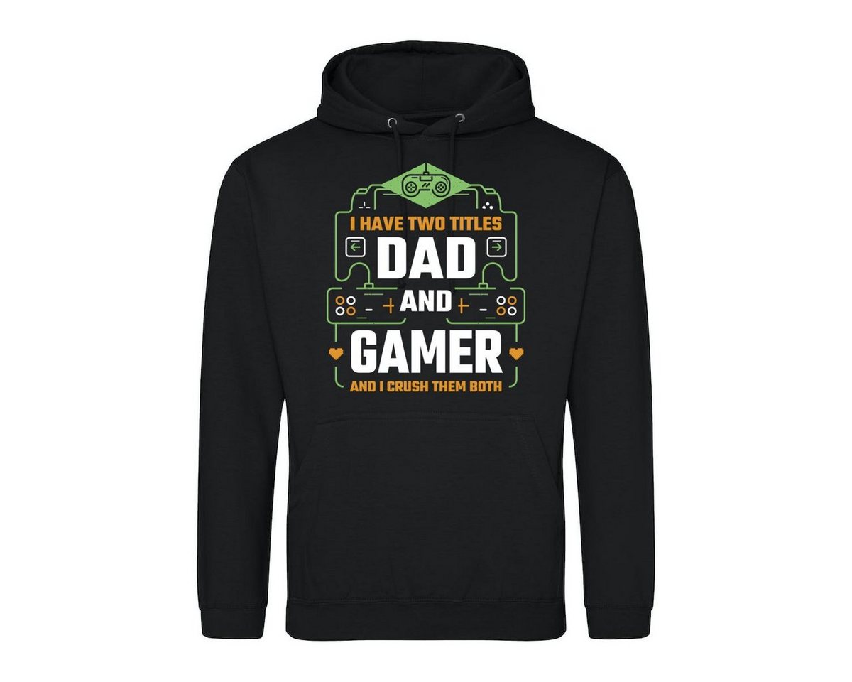 Youth Designz Kapuzenpullover Dad & Gamer Herren Hoodie Pullover mit trendigem Frontprint von Youth Designz