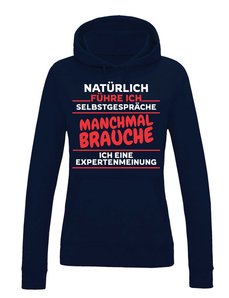 Youth Designz Kapuzenpullover "Selbstgespräche" Damen Hoodie Pullover mit lustigen Print Geschenk mit witzigen Aufdruck für Frauen von Youth Designz