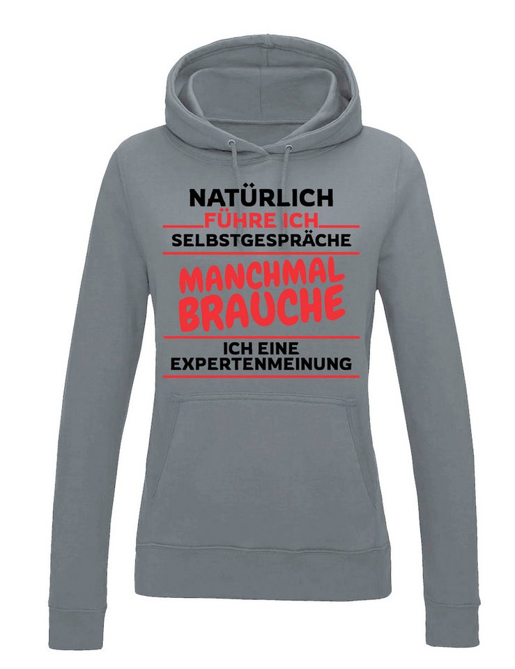 Youth Designz Kapuzenpullover "Selbstgespräche" Damen Hoodie Pullover mit lustigen Print Geschenk mit witzigen Aufdruck für Frauen von Youth Designz