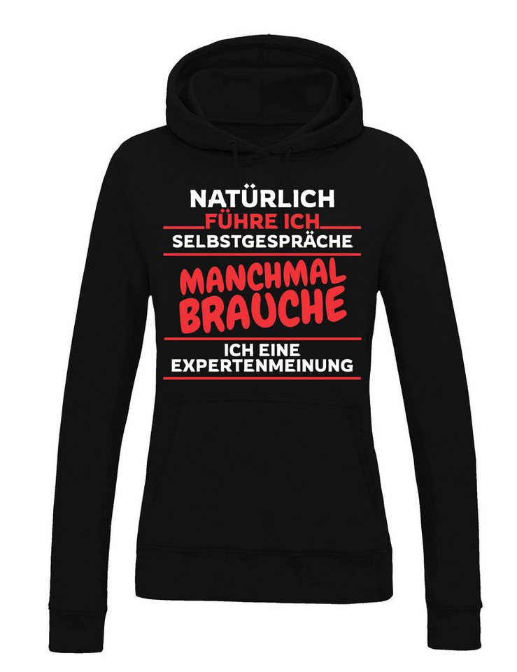 Youth Designz Kapuzenpullover "Selbstgespräche" Damen Hoodie Pullover mit lustigen Print Geschenk mit witzigen Aufdruck für Frauen von Youth Designz