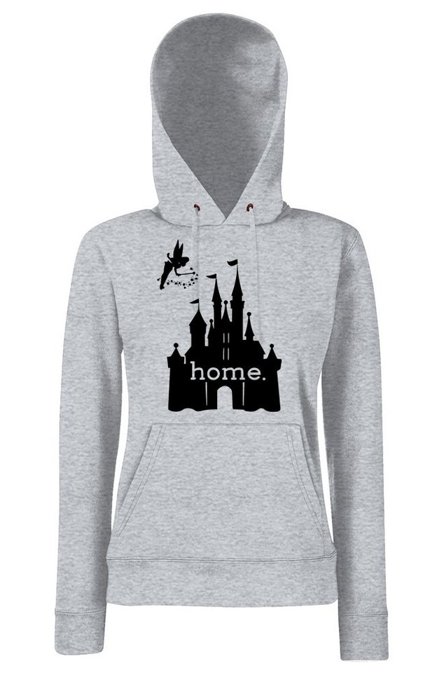 Youth Designz Kapuzenpullover Damen Hoodie Pullover Home Märchen Schloss mit modischem Burg Print von Youth Designz