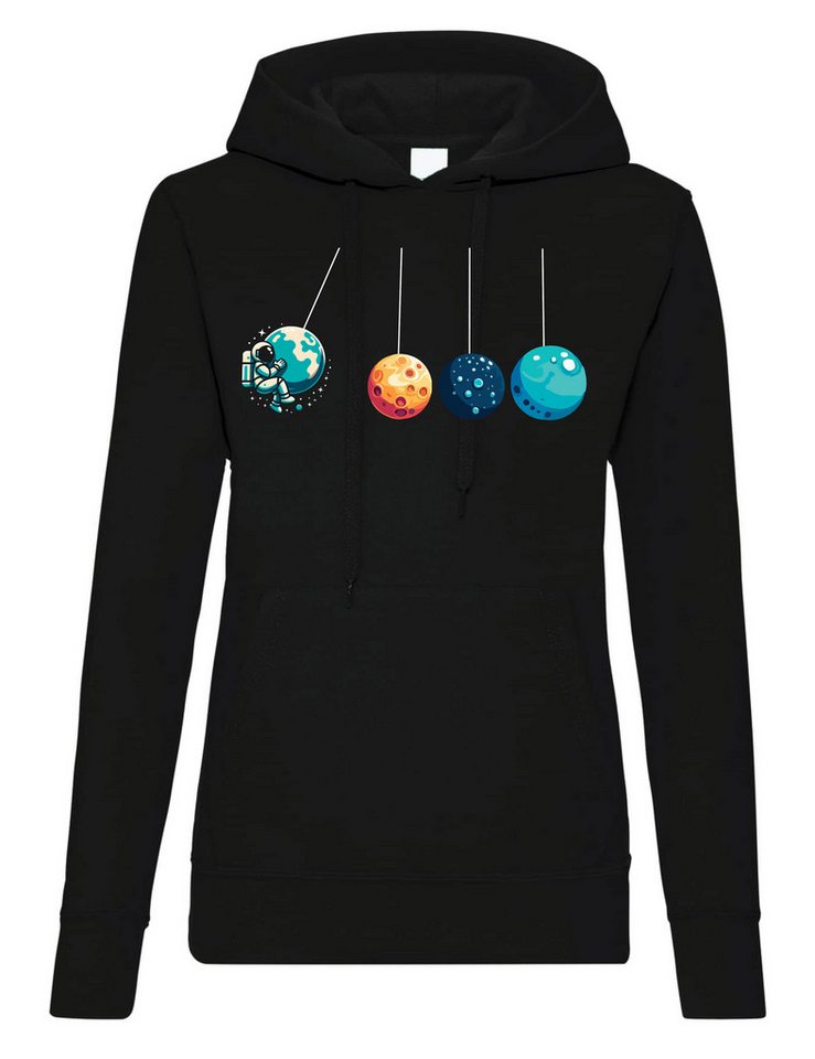 Youth Designz Kapuzenpullover Damen Hoodie Pullover "Planeten" perfekt für die Universum Liebhaber mit trendigem Motiv von Youth Designz