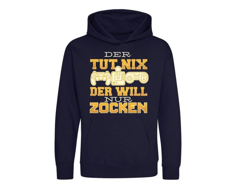 Youth Designz Kapuzenpullover "Der Tut Nix, Der Will Nur Zocken" Kinder Hoodie Pullover mit trendigem Frontprint von Youth Designz