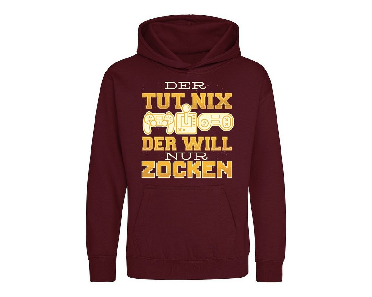 Youth Designz Kapuzenpullover Der Tut Nix, Der Will Nur Zocken" Kinder Hoodie Pullover mit trendigem Frontprint" von Youth Designz