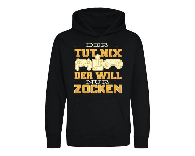 Youth Designz Kapuzenpullover "Der Tut Nix, Der Will Nur Zocken" Kinder Hoodie Pullover mit trendigem Frontprint von Youth Designz