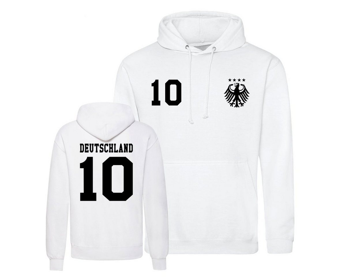 Youth Designz Kapuzenpullover Deutschland Herren Hoodie Pullover im Fußball Trikot Look mit modischem Fan Aufdruck von Youth Designz