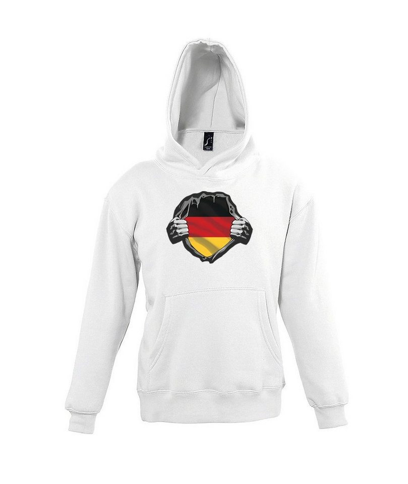 Youth Designz Kapuzenpullover Deutschland Herz Kinder Hoodie Mit lustigem Frontprint von Youth Designz