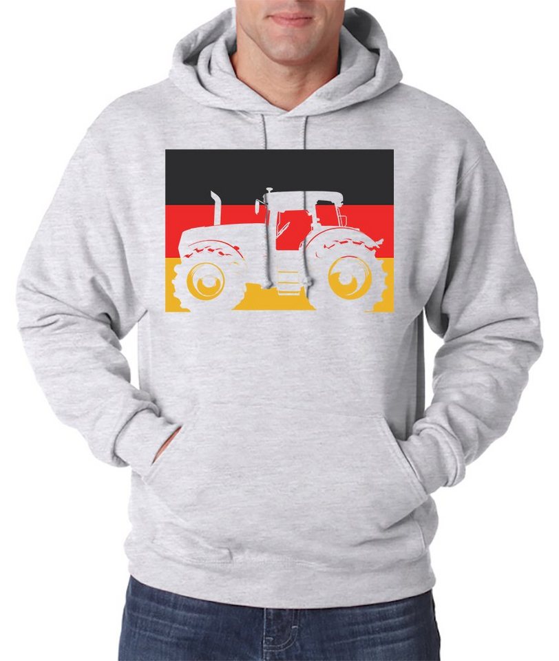 Youth Designz Kapuzenpullover Deutschland Traktor Herren Hoodie Pullover mit trendigem Frontprint von Youth Designz