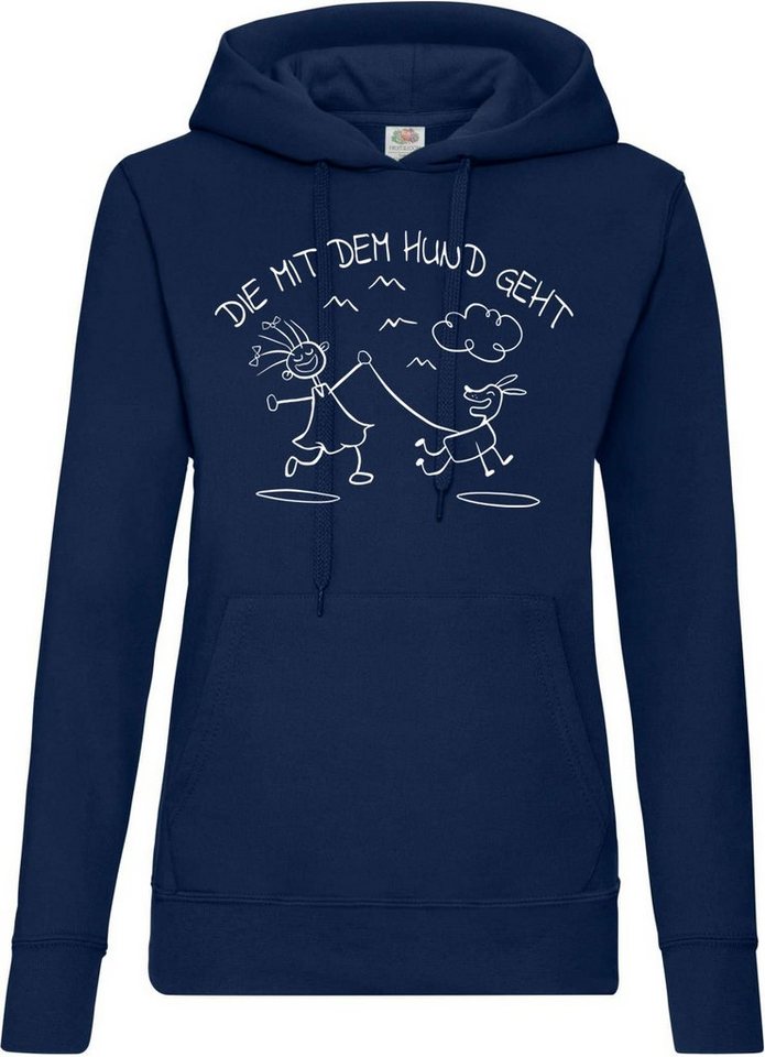 Youth Designz Kapuzenpullover Die Mit Dem Hund Geht Damen Hoodie Pullover mit trendigem Frontprint Youth Designz Kapuzenpullover Die Mit Dem Hund Geht Damen Hoodie Pullover mit trendigem Frontprint von Youth Designz
