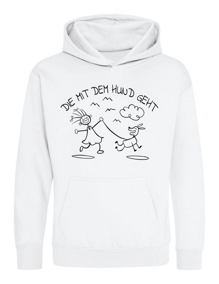 Youth Designz Kapuzenpullover Die Mit Hund Geht 2 Kinder Hoodie Pullover mit trendigem Motiv von Youth Designz