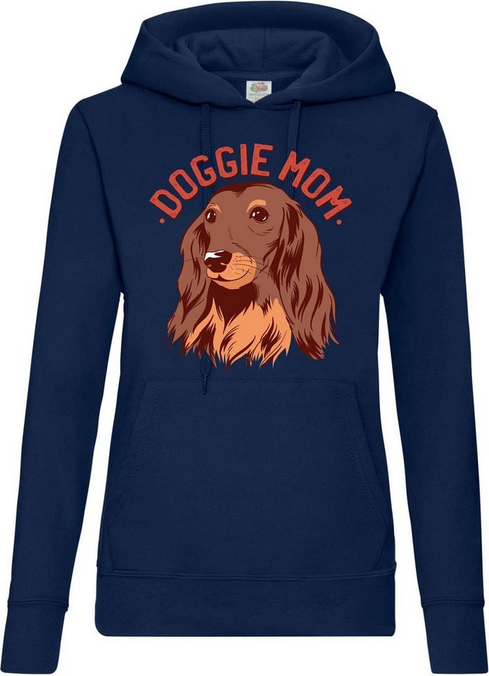 Youth Designz Kapuzenpullover Doggie Mom Damen Hoodie Pullover mit süßem Hunde Motiv von Youth Designz