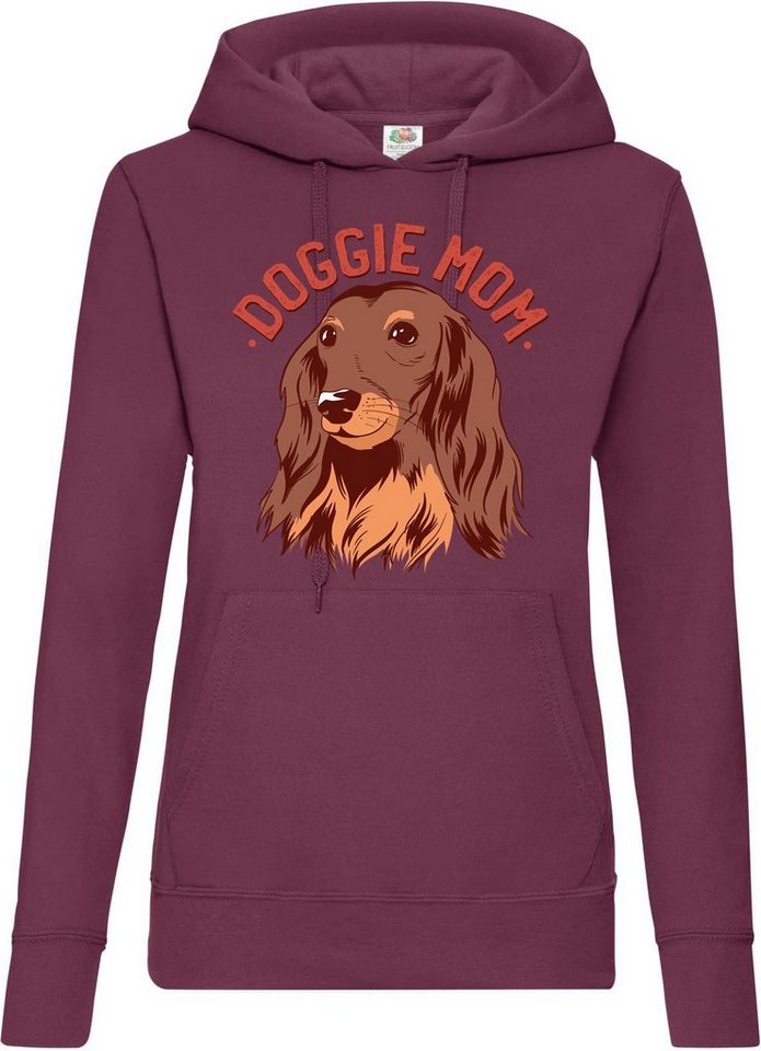 Youth Designz Kapuzenpullover Doggie Mom Damen Hoodie Pullover mit süßem Hunde Motiv von Youth Designz