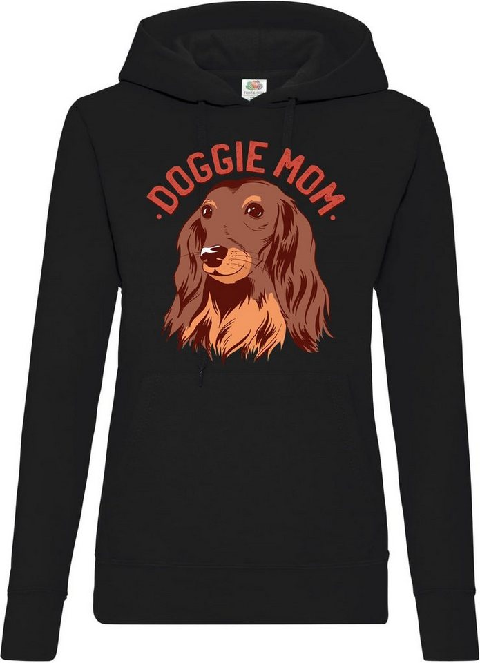 Youth Designz Kapuzenpullover Doggie Mom Damen Hoodie Pullover mit süßem Hunde Motiv von Youth Designz