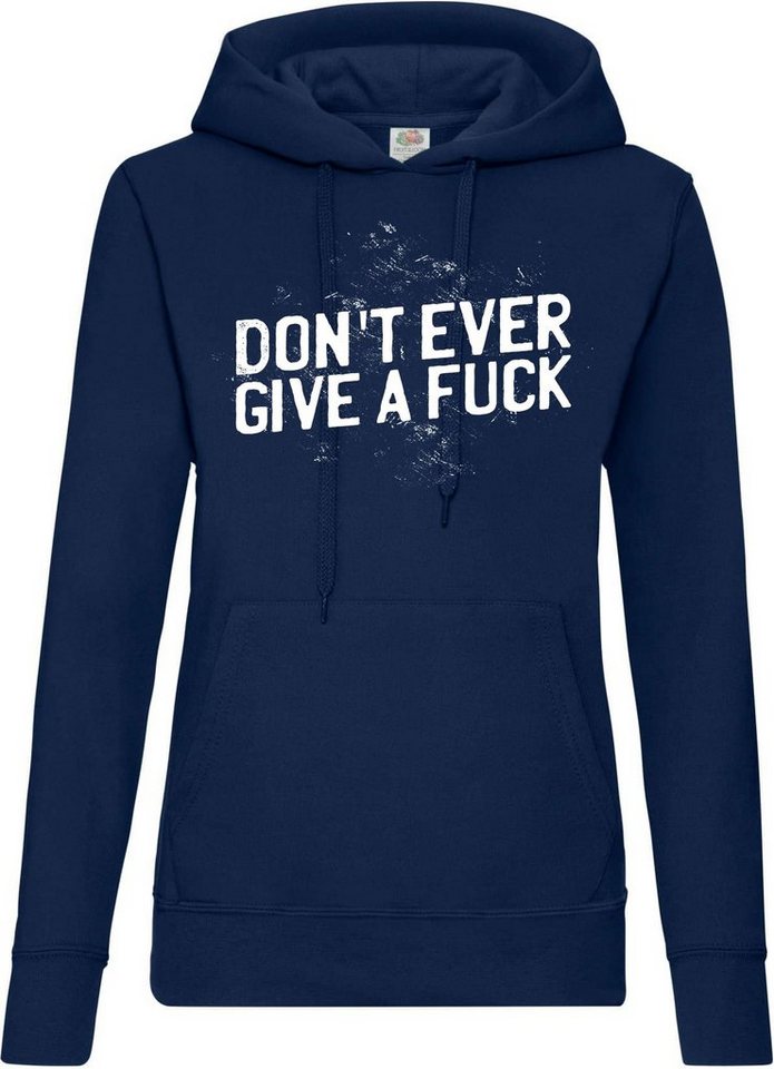 Youth Designz Kapuzenpullover "Dont Ever Give A F**k" Damen Hoodie Pullover mit lustigem Frontprint Youth Designz Kapuzenpullover "Dont Ever Give A F**k" Damen Hoodie Pullover mit lustigem Frontprint von Youth Designz