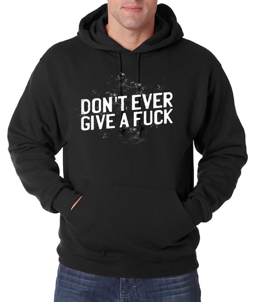 Youth Designz Kapuzenpullover Dont Ever Give A F**k" Herren Hoodie mit trendigem Frontprint" von Youth Designz