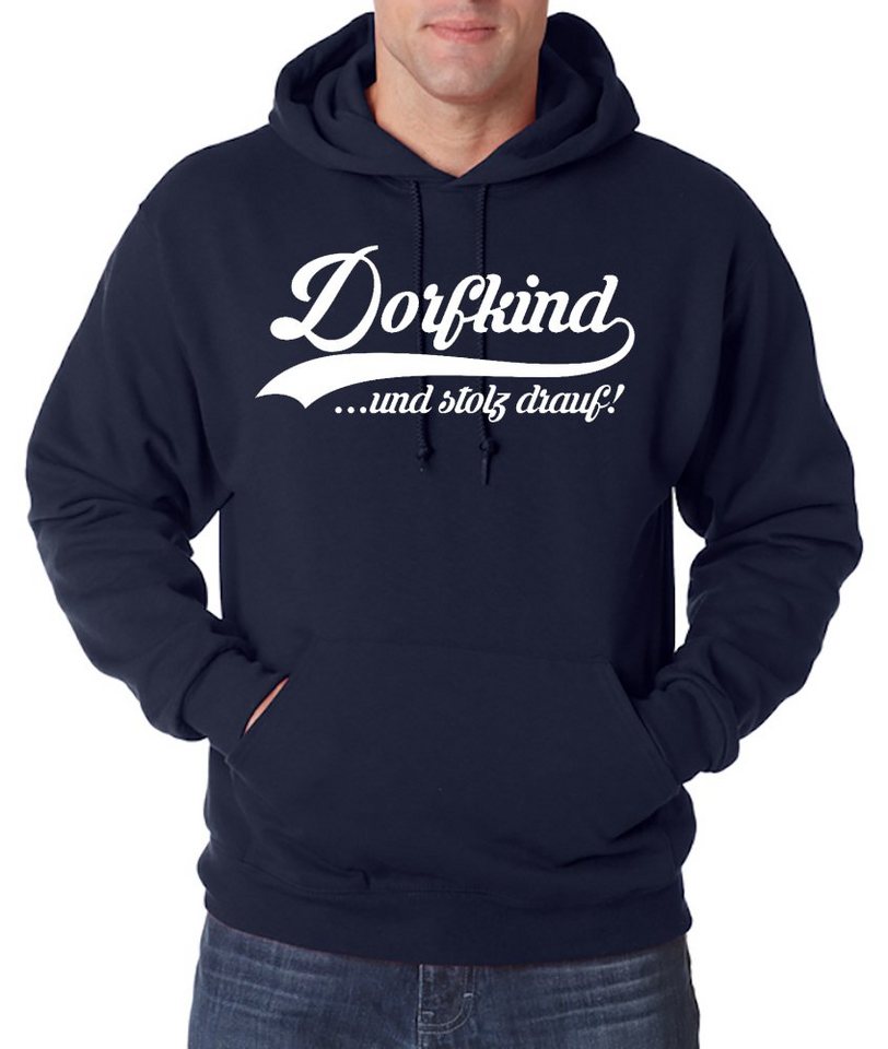 Youth Designz Kapuzenpullover Dorfkind Herren Hoodie Pullover mit lustigem Frontprint von Youth Designz