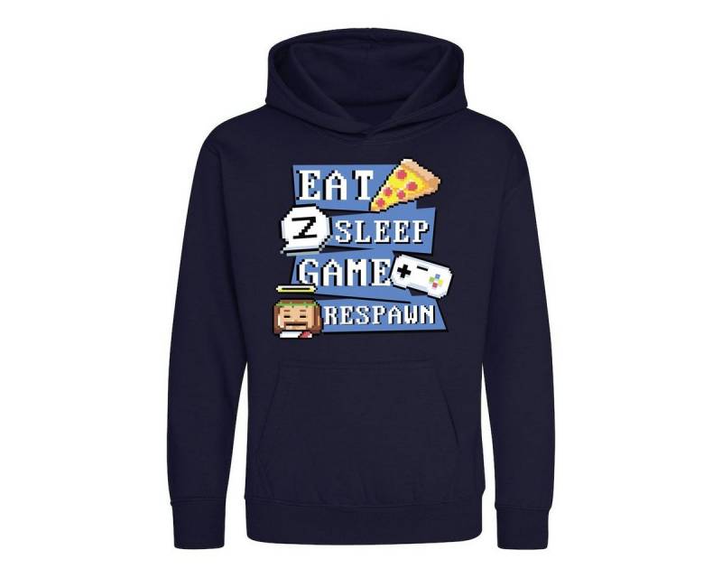 Youth Designz Kapuzenpullover "Eat, Game, Sleep, Respawn" Kinder Hoodie Pullover mit trendigem Frontprint von Youth Designz