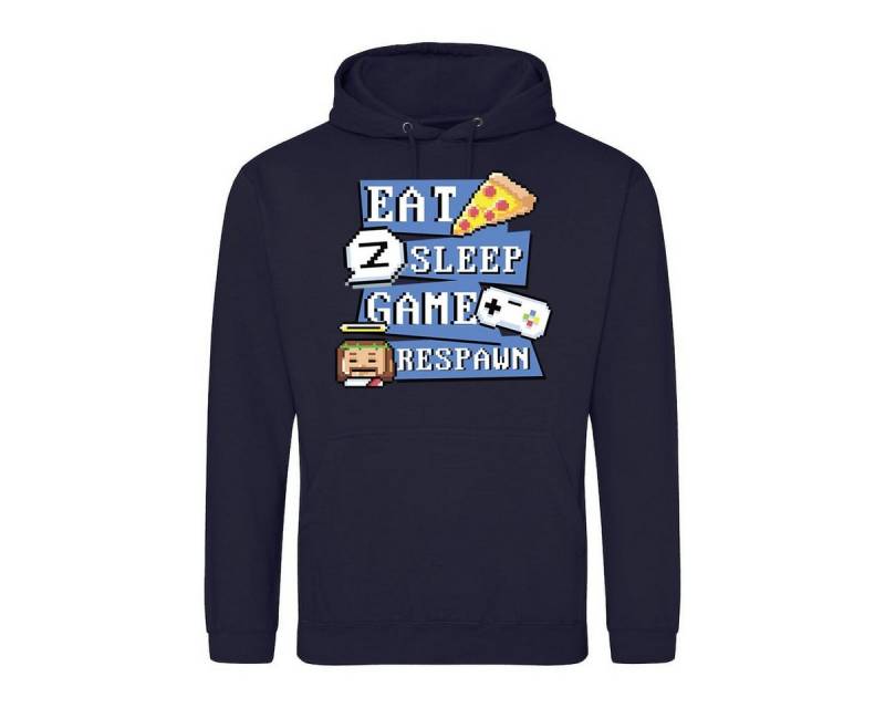 Youth Designz Kapuzenpullover "Eat, Sleep, Game, Respawn" Herren Hoodie Pullover mit trendigem Frontprint von Youth Designz